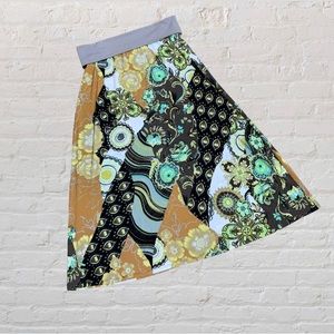 NWOT George Simonton Petite Printed Milky Knit Skirt ~ Size LP